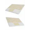 Touchpad Tüm Cihazlara Uyumlu Bluetooth Klavye Touchpad Slim Kablosuz Wifi Q Klavye