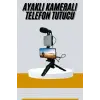 Tripod Telefon Tutucu Kumandalı Mikrofon Led Işık Vlog Video Kayıt