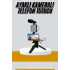 Tripod Telefon Tutucu Kumandalı Mikrofon Led Işık Vlog Video Kayıt