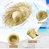 Tropikal Parti Naturel Hasır Hawaii Şapkası 13x36 Cm