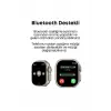 Turuncu Kordonlu Bluetooth Bağlantılı Akıllı Saat, Nabız Ölçer ve Sesli Görüşme Özellikli