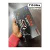 Turuncu Kordonlu Siyah Kasa Akıllı Saat, Nabız ve Uyku Takibi Özellikli, iOS ve Android Uyumlu