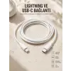 Type-C Ligtning 30W İOS Şarj Kablosu Hızlı Şarj Kablosu