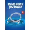 Type-C Ligtning 30W İOS Şarj Kablosu Hızlı Şarj Kablosu