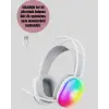 Type-C Şarjlı RGB Işıklı Bluetooth Oyuncu Kulaklığı