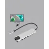Type‑C Dönüştürücü – 2×USB3.0 SD/MS 4K HDMI & RJ45 ile Profesyonel Kullanım