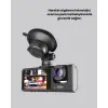 Üç Kameralı Araç Kamerası Full HD Gece Görüş  G-Sensör