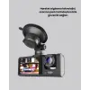 Üç Kameralı Araç Kamerası Full HD Gece Görüş  G-Sensör