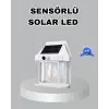 Üç Modlu Güneş Enerjili Duvar Lambası 1800mAh Bataryalı ve Hareket Sensörlü