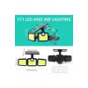 Üçlü Solar Led Projektör – Beyaz Işık – Sensörlü Dış Mekân Aydınlatma Bx40