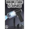 Üflemeli Güçlü Vakumlu Ev Ofis Araç Süpürgesi El Süpürgesi Şarjlı