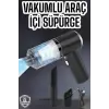 Üflemeli Güçlü Vakumlu Ev Ofis Araç Süpürgesi El Süpürgesi Şarjlı
