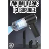 Üflemeli Güçlü Vakumlu Ev Ofis Araç Süpürgesi El Süpürgesi Şarjlı