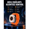 Ultra Akıllı Saat 49 Mm Çift Kordonlu Arama Cevaplama Bluetooth Bağlantılı