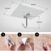Ultra Güçlü Yapışkanlı 10LU Şeffaf Askı