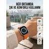 Ultra Max Kordon Kilitli Akıllı Saat Amoled Ekran Titreşimli Çağrı Cevaplayabilen