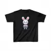 Unisex Çocuk Baskılı T-Shirt - Siyah