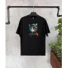 Unisex Çocuk Baskılı T-Shirt - Siyah