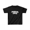 Unisex Çocuk Baskılı T-Shirt - Siyah