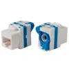 URANIUM KJ-UC6-18056DB CAT6 UTP 180 DERECE ÇEVİRMELİ KEYSTONE JACK MAVİ RENK