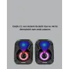 USB Bağlantılı RGB 2.1 Hoparlör Seti Derin Bas ve Renkli Işık
