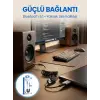 USB Bluetooth AUX Ses Adaptörü Kablosuz Müzik Aktarım Cihazı
