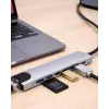 USB C Çoklu Port Adaptör HDMI USB Ethernet SD Kart Hub