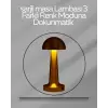 USB Şarjlı Dokunmatik LED Masa Lambası – 3 Renk Modu & Dimmer