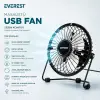 Usb Şarjlı - Metal Gövde 14.5x7.5x15cm Mini Masaüstü Fan - Vantilatör Efn-482 Bx40
