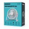 Usb Şarjlı - Pvc Gövde 14.5x14.1cm Masa Üstü Fan - Vantilatör Efn-505 Bx40