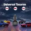 USLİON 30W 2 USB + Type-C Girişli QC3.0 Hızlı Araç Çakmaklık Şarjı-(5775)