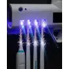 UV Sterilizasyonlu Duvara Monte Otomatik Diş Fırçası Tutucu