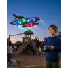 Uzaktan Kumandalı LED Işıklı Drone Uçak 360 Derece Dönüş Özellikli Oyuncak Drone