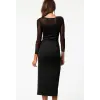 Uzun Kısa Moda Elbise