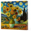 Van Gogh 10 Ayçiçekleri - Çizgisiz Yan Boyamalı Defter