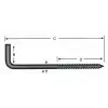 Vidalı Korniş Çivi No:8 - 4x80 - 100 Adet