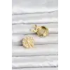 Vintage Model Gold Renk Düğme veya Manşet Broşu 5886
