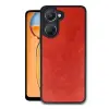 Vivo Y18 Kılıf Aras Deri Kapak - Kırmızı