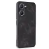 Vivo Y18 Kılıf Aras Deri Kapak - Siyah
