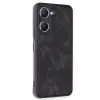 Vivo Y18 Kılıf Aras Deri Kapak - Siyah