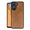 Vivo Y18 Kılıf Aras Deri Kapak - Taba