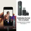 VUXBEEG UP30 2.4GHz Mini Kablosuz Yaka Mikrofonu Youtuber iOS Android-(5775)