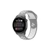 Watch 20mm Spor Delikli Kordon - Gri-beyaz