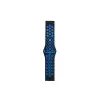 Watch 20mm Spor Delikli Kordon - Siyah-mavi