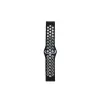 Watch 22mm Spor Delikli Kordon - Siyah-beyaz
