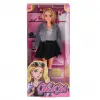 WG-115519-20 Kürk Ceketli Elbiseli Bebek 29 cm  -Vardem Oyuncak