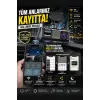 WiFi 1080p 3 Kameralı Araç İçi Kamera LCD Ekranlı Gece Görüşlü G Sensörlü Geniş Açılı