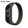 Xiaomi Mi Band 5-4-3  Nylon Kayış Kordon-(5775)