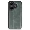 Xiaomi Redmi 13 4g Kılıf Flip Cover - Koyu Yeşil
