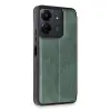 Xiaomi Redmi 13c Kılıf Flip Cover - Koyu Yeşil